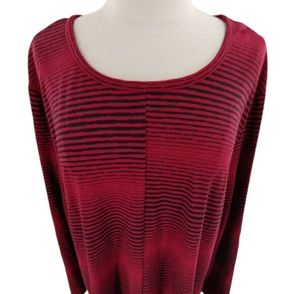 Habitat deep red and black stripe popover tunic XXL - Picture 7 of 10